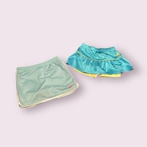 Girls Set Of Two Athletic Skorts Jersey Nike And Adidas Size 4T and 6